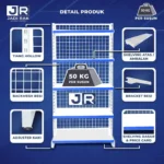 Rak Gondola 35-30 Tiang Hollow Display Toko - Gambar 5