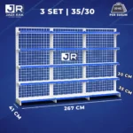 Rak Gondola Single 3 Set - Gambar 9