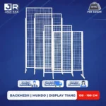 Backmesh Mundo Display Tiang 120-200 cm - Gambar 3