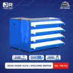Meja Kasir Alfa Shelving Depan - Gambar 3