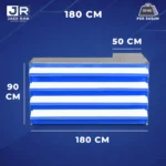 Meja Kasir Alfa Shelving Depan - Gambar 7