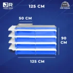 Meja Kasir Sudut Full Shelving - Gambar 4
