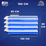 Meja Kasir Sudut Full Shelving - Gambar 5